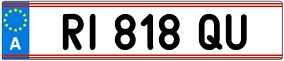 Trailer License Plate